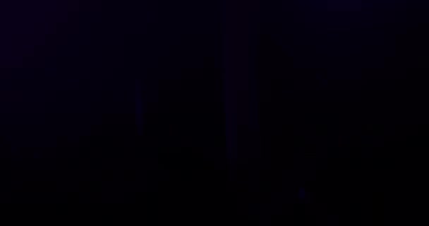 Neon Light Fuites sur fond noir. Superposition. Transition. Filtres de couleur vidéo 