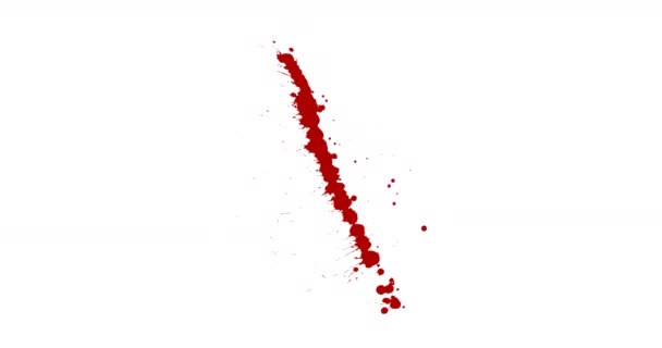 Pintura Splash Red Paint Splatter Splash Pack — Vídeo de Stock