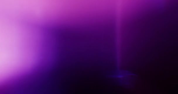 Neon Light Szivárog Fekete Háttér Átfedés Átmenet Videó Színszűrők — Stock videók
