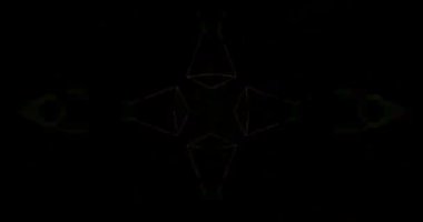 Soyut Yeşil Lazer Işıkları. Lazer Tüneli. Strobe Lights. Vj Döngüsü