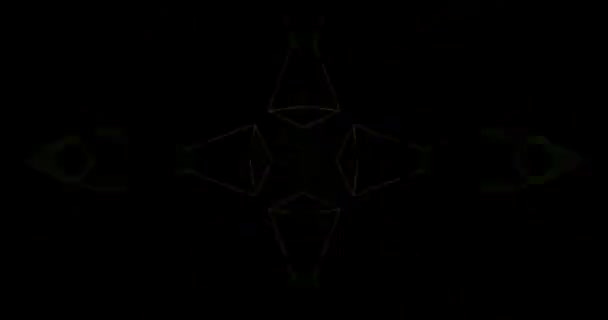 Feux laser verts abstraits. Tunnel laser. Lumières stroboscopiques. Boucle VJ 