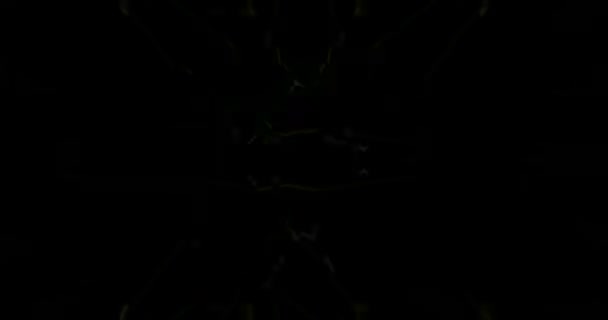 Feux laser verts abstraits. Tunnel laser. Lumières stroboscopiques. Boucle VJ 