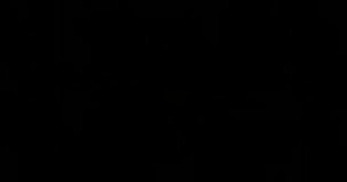 Soyut Sarı Lazer Işıkları. Lazer Tüneli. Strobe Lights. Vj Döngüsü