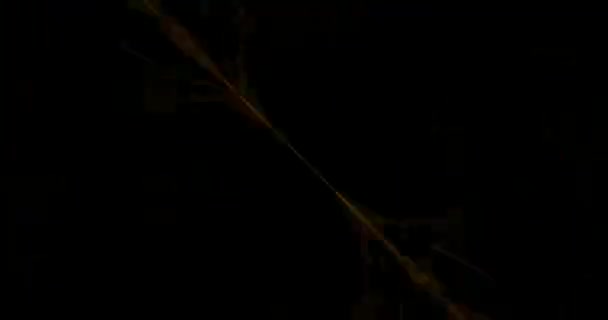 Abstrakte Gelbe Laserlichter Lasertunnel Stroboskopleuchten Schleife — Stockvideo