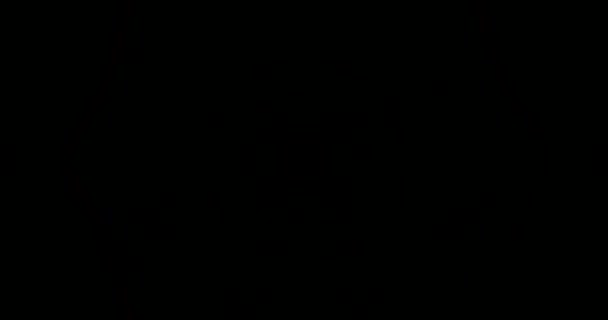 Feux laser jaunes abstraits. Tunnel laser. Lumières stroboscopiques. Boucle VJ 