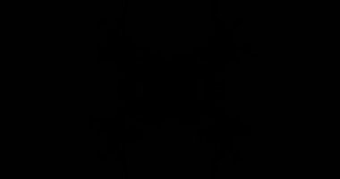 Soyut Sarı Lazer Işıkları. Lazer Tüneli. Strobe Lights. Vj Döngüsü