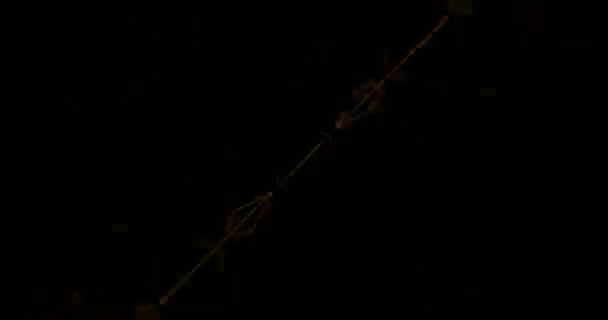 Abstract Geel Laserlicht Lasertunnel Kleedlampen Lus — Stockvideo