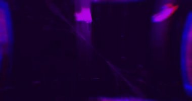Soyut Violet Lazer Işıkları. Lazer Tüneli. Strobe Lights. Vj Döngüsü