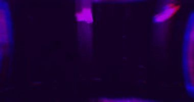 Soyut Violet Lazer Işıkları. Lazer Tüneli. Strobe Lights. Vj Döngüsü