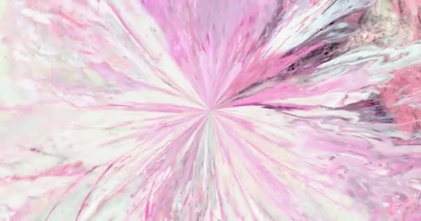 Snurrande Vätskefärg Abstrakt Design Abstrakt Målning Rörelsebakgrund Färgglada Fusion Måla — Stockvideo