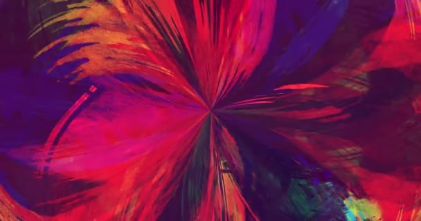 Swirling Fluid Paint Abstract Design Abstract Painting Motion Background Colorful — 비디오