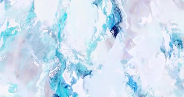 Acrylic Fluid Painting Looped Background — Stock Video