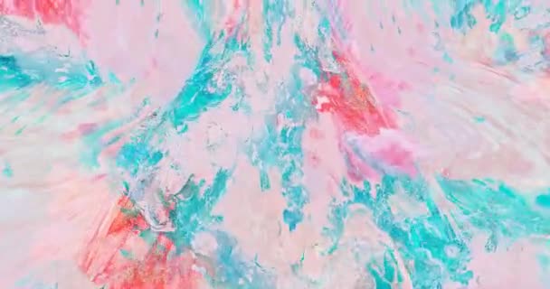 Acrylic Fluid Painting Looped Background — Stock Video