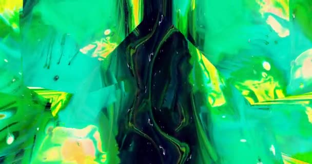 Acrylic Fluid Painting Looped Background — 비디오