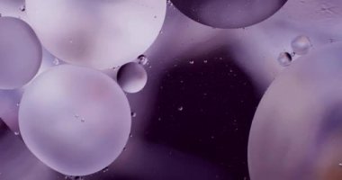 Makro Videoda Renkli Yağ Arkaplanı