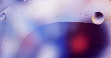 Makro Videoda Renkli Yağ Arkaplanı