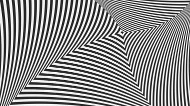 Operasyon geçmişi. Soyut arkaplan. Halüsinasyonlar siyah ve beyaz çizgiler. 