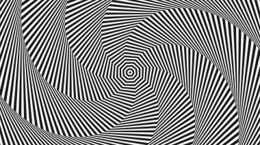 Operasyon geçmişi. Soyut arkaplan. Halüsinasyonlar siyah ve beyaz çizgiler. 