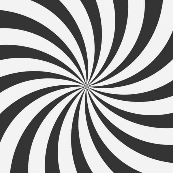 Abstract background. Black-white spiral. — Stock Vector