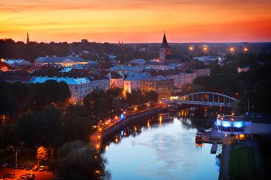 Tartu panoramik manzaralı akşam
