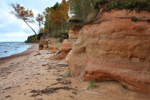 Scenario mattutino di una riva baltica — Foto Stock