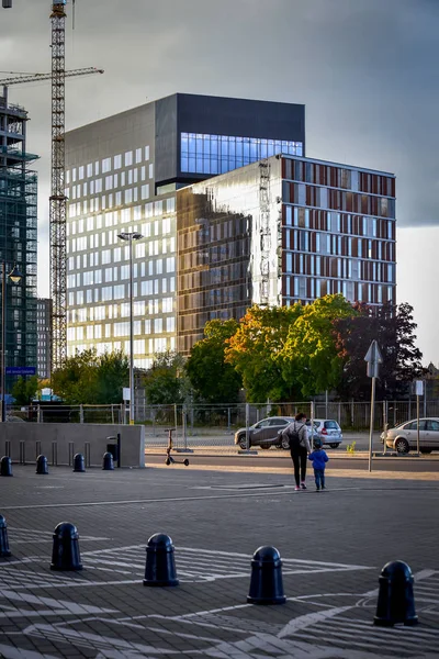 Lodz. Pologne. 2019 Centre d'exposition situé dans l'ancien industriel — Photo