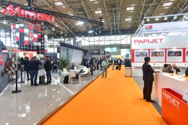 Münih, Almanya 2019 Fespa Ticaret Fuarı