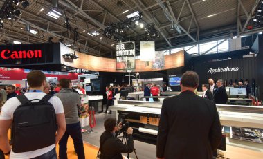 Münih, Almanya 2019 Fespa Ticaret Fuarı