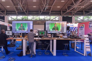 Münih, Almanya 2019 Fespa Ticaret Fuarı