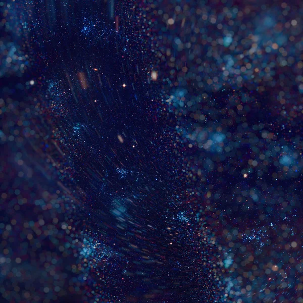 Illustration galaxie, fond spatial avec étoiles, nébuleuse, nuages cosmiques — Photo