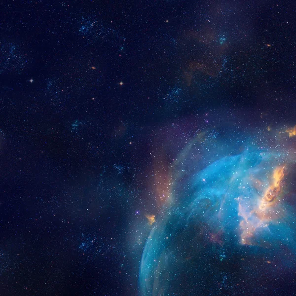Ilustración de galaxias, fondo espacial con estrellas, nebulosa, nubes de cosmos — Foto de Stock