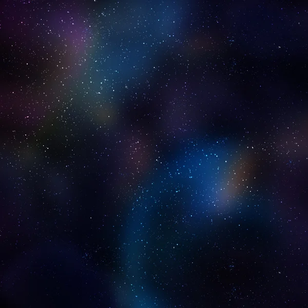 Галактична ілюстрація, космічний фон із зірками, туманністю, космічними хмарами — стокове фото