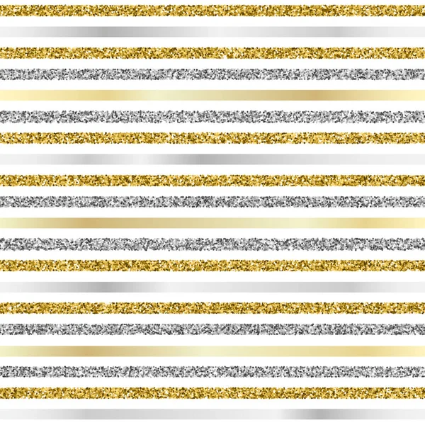 Noel sorunsuz arka plan ile parıldayan altın ve gümüş şeritler
