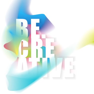 Yaratıcı, kavramı ile soyut öğeler renkli olabilir