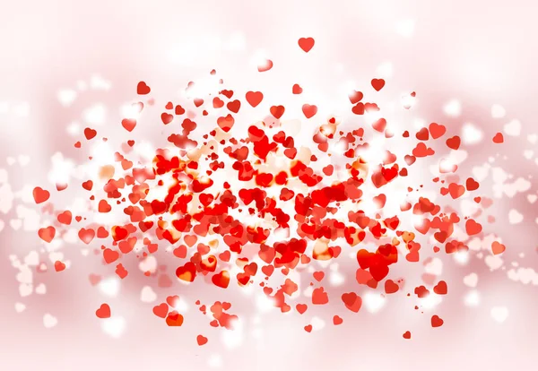 Feliz día de San Valentín fondo bokeh — Foto de Stock