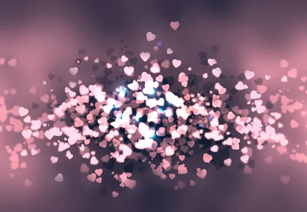 Feliz día de San Valentín fondo bokeh — Foto de Stock