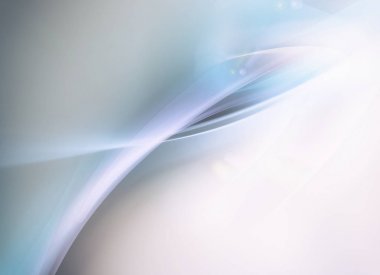 Dalgalar ve yumuşak ışık ile minimalist yumuşak mavi arka plan