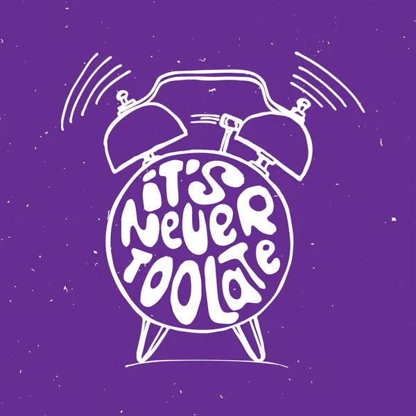 Ele asla geç konseptiyle hakkında yazı ile çalar saat illüstrasyon çekin. Zaman anımsatıcı kabataslak çalar saat içinde.