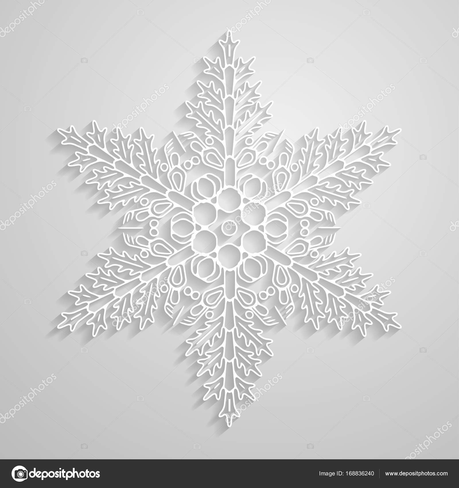 Vettore Interno Foderato Fiocco Di Neve Carta Design