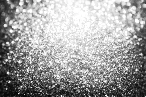 Black glitter sparkle background. Black friday shiny pattern with sequins. Christmas glamour luxury pattern, black christmas and glitter diamond background. Dark silver pattern. — Stock Photo, Image