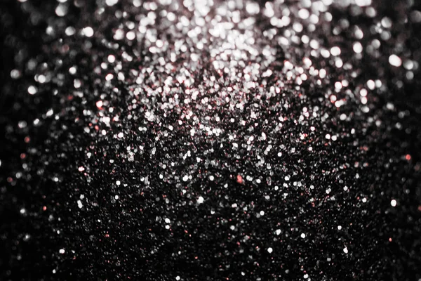 Fondo de brillo negro brillo. Viernes negro patrón brillante con lentejuelas. Patrón de lujo de glamour navideño, Navidad negra y fondo de diamante brillante. Patrón de plata oscura . —  Fotos de Stock