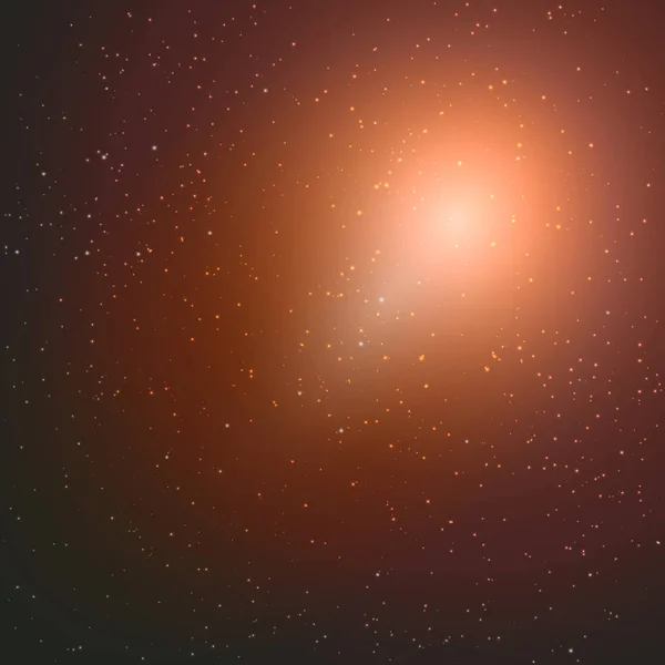 Ruimte vector achtergrond met sterren. Illustratie van het universum. Gekleurde kosmos achtergrond met sterren claster. — Stockvector