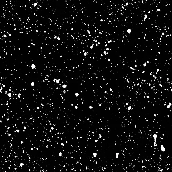 Padrão sem emenda estrelado, mão salpicada desenhar universo e galáxia padrão repetível. Pontos, tinta spray sobre fundo escuro, fundo sem costura do universo vetorial. Céu estrelado noite com speckle, partículas —  Vetores de Stock