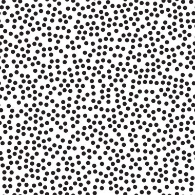 Beyaz zemin üzerinde noktalar olan soyut, pürüzsüz desen. İnterrior, tekstil tasarımı, kağıt işçiliği için basit soyut model arka planı. Çember içine alınmış geometrik memphis pürüzsüz arka plan.