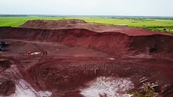 Contaminación con residuos químicos, vista aérea — Vídeos de Stock