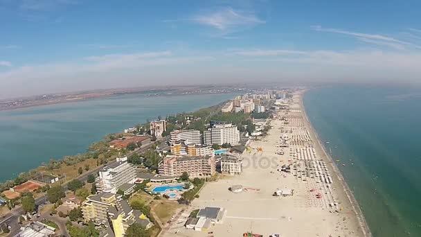 Mamaia en la costa del Mar Negro, Rumania — Vídeos de Stock