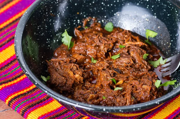 Estofado Mexicano de Carne Barbacoa, Comida Tradicional Mexicana — Foto de Stock