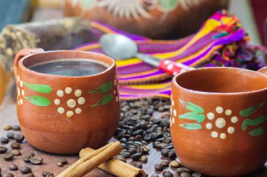 Cafe de Olla, Clay Pots 'tan geleneksel Meksika kahvesi.