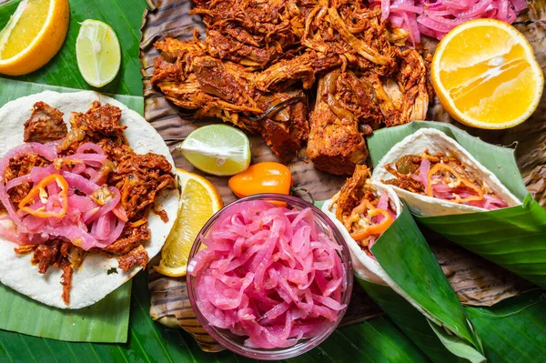 Cochinita Pibil, Plato mexicano de cerdo asado —  Fotos de Stock