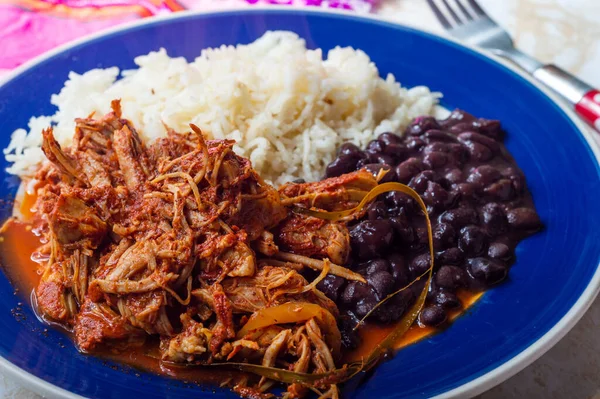 Cochinita Pibil Μεξικάνικο Πιτ Ψητό Χοιρινό Πιάτο Από Χερσόνησο Γιουκατάν — Φωτογραφία Αρχείου
